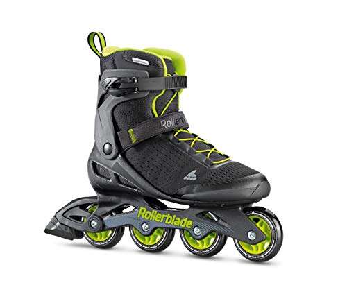 Rollerblade Zetrablade Elite Men's Adult Fitness Inline Skate, Black and Lime, Performance Inline Skates, 10 2