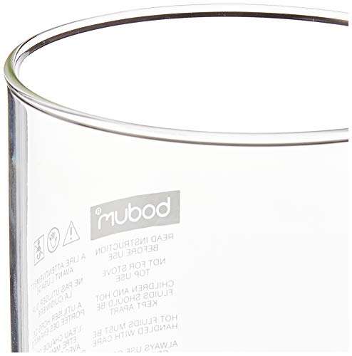 Bodum Chambord Locking Lid French Press Spoutless Spare Carafe, 34 Oz, Clear 4