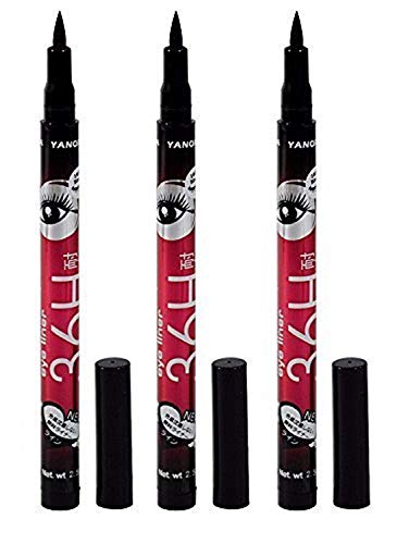 Girl's Heaven Waterproof Eyeconic Kajal Liquid Eyeliner Pencil Long Lasting Up To 36 Hours (Natural Black) (Set of 1) 2