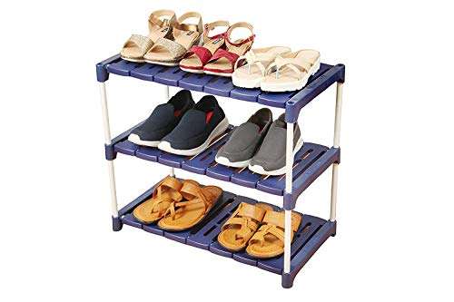 Multi-Purpose Foldable Shoe Rack - 3 Shelves 3