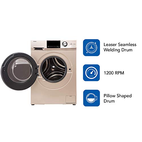 Haier 7.5 kg Inverter Fully-Automatic Front Loading Washing Machine (HW75-BD12756NZP, Golden) 3