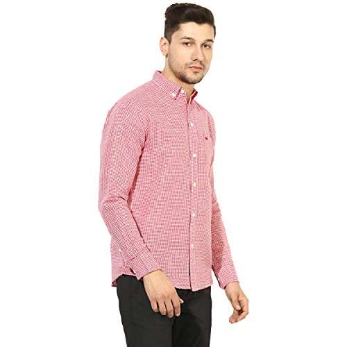 Red Tape Men's Solid Regular fit Casual Shirt (RSF8898A_Red 2XL) 4