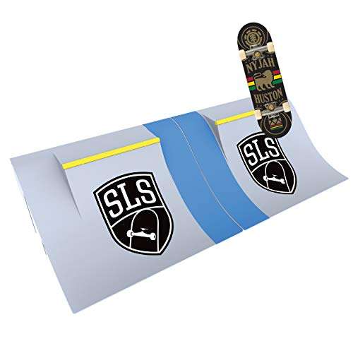 TECH DECK - SLS Pro Series Skate Park – Quarter Pipes with Gap and Signature Pro Board 4