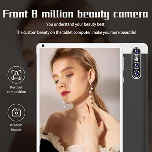 Tablet 8.0 inch HD Display, Android 5.1 Operating System, Dual Cameras (0.3 MP Front + 2 MP Rear), Octa Core Processor 1 + 16GB, WiFi, GPS, 8800mAh Battery (Black) 6