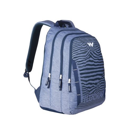 Wildcraft Unisex 3 Compartment Zipper Closure Backpack (Blue_Free Size) 4