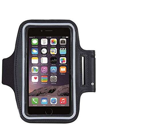 Shopbug SPORTS Arm Band for Karbonn Titanium High 2 S203, Sparkle V, Titanium S205 Original Sports Arm Belt with Adjustable Workout Band for Gym Running Jogging and Waterproof Washable Mobile Holder Gaming Arm Band for Fitness Gym Outdoor Sports Cycling Anti-Slip Ultra Light Weight Armband Mobile Holder -(ARM BAND,BLACK) 4
