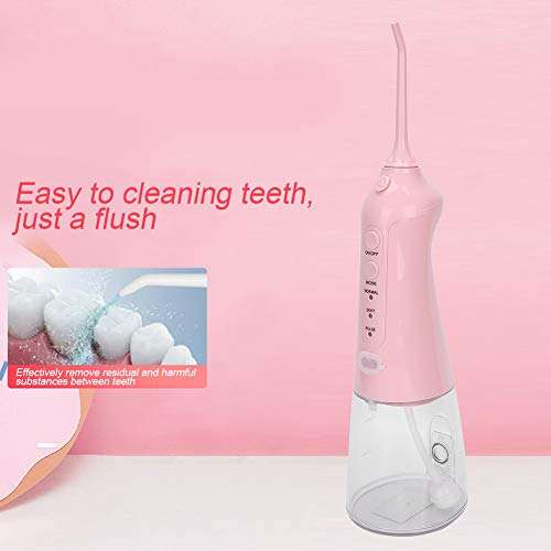 Water Flosser Professional Cordless Dental Oral Irrigator - Portable and Rechargeable IPX7 Waterproof Water Flosser with Cleanable Water Tank for Home and Travel, Braces & Bridges Care 6