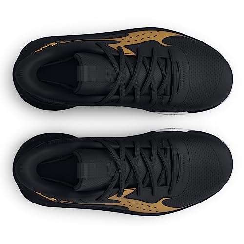 Under Armour Unisex Pre School Jet '23, (001) Black/Black/Metallic Gold, 2, US 5