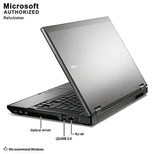 Dell Latitude E5410 14.1" Business Laptop, Intel Core I3-350M 2.26GHz, 8G DDR3, 500G, DVDRW, VGA, Windows 10 Pro 64 Bit-Multi-Language Supports English/Spanish/French(Renewed) 6
