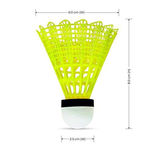 Li-Ning Bolt Boost 6 in 1 Nylon Shuttlecock Yellow 5