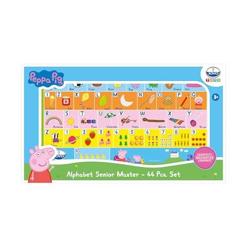 Joyo Educational Alphabet Senior Master, Numbers & Shapes for Kids 44Pcs Set - Peppa Pig 3