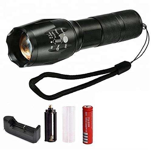 Care 4 zoom able 5 mode led-XML-T 650 Torch  (Black : Rechargeable)t-650 2