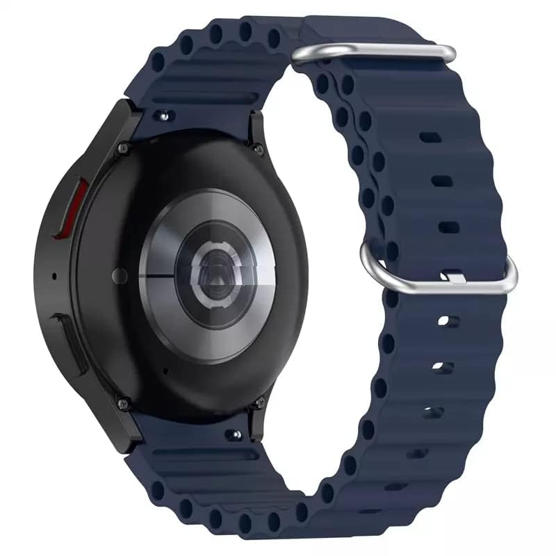 INEFABLE Ocean Watch Band Straps 38mm/40mm/41mm for Apple Watch Series I Watch Ultra/8/7/6/5/4/3/2/1/Se Adjustable Breathable Sport Loop with Metal Buckle-Only Strap-Pack of 1-Navy Blue 5
