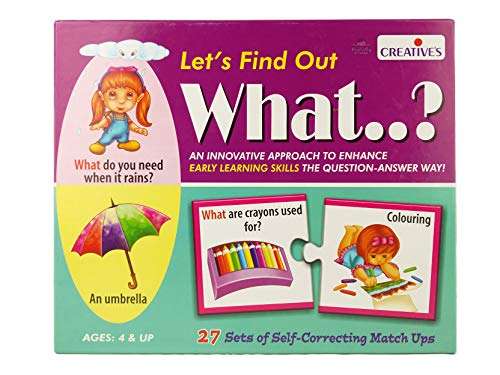 Creative Educational Aids P. Ltd. Pre-School Let's Find out When & What 5
