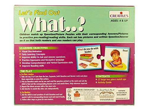 Creative Educational Aids P. Ltd. Pre-School Let's Find out When & What 6