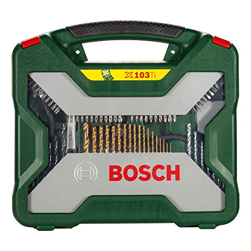 Bosch 2607019331 Titanium Drill and Screwdriver Set (Green and Black, 103-Piece) 3