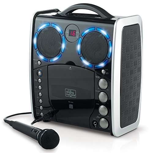Singing Machine SML-383 Portable CDG Player Karaoke Machine, Black 3
