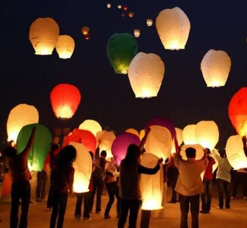 Sugarman International Ltd. Best Sky Lanterns - Colorful Flying Chinese Lanterns (Pack of 50) 5