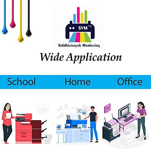 SVM Refill Ink for HP Printer Black Cartridges HP 802, 805, 678, 680, 803, 682, 46, 818, 685, 46, 21, 22, 901, 27, 703, 704, 862, 920, 808, 960 Black Ink Cartridge (100ml X 2) 5