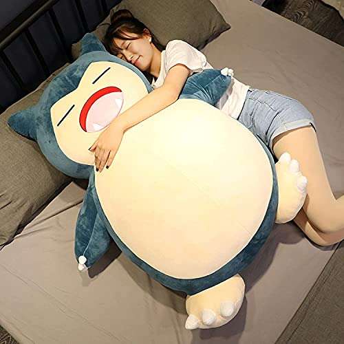 HCSXMY Snorlax Bean Bag Chair Cover - Unstuffed Snorlax Plush Toy with Zipper for Girlfriend Birthday Gift (150CM, Angry Face) 5