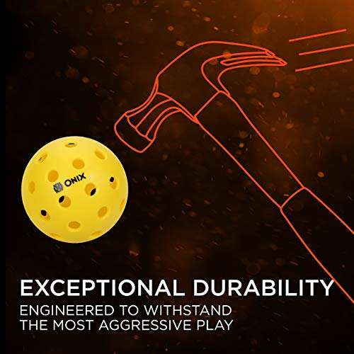 Onix Pure 2 Outdoor Pickleball Balls (8-Pack), Yellow, 8-Pack 5