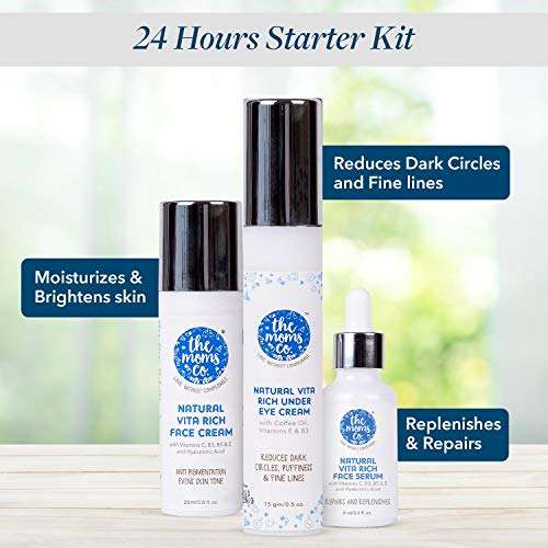 The Moms Co. 24 Hour Skincare Starter Kit, 50 ml and The Moms Co. 7 in 1 Natural Stretch Bio Oil (100ml) and Natural Body Butter (100g) For Preventing Stretch Marks 4