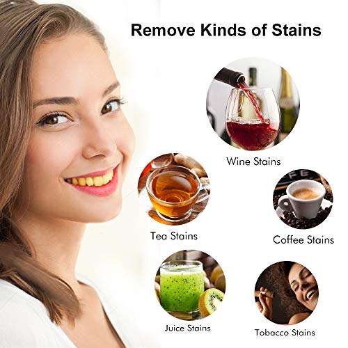 Teeth Whitening Gel Kit, MS.DEAR Dental Equipment 44% Peroxide Dental Bleaching System LED Light Oral Gel Kit Tooth Whitener 3