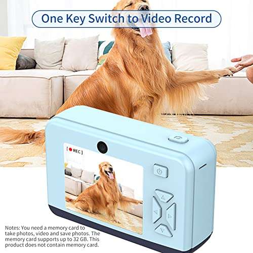 BISOFICE Portable Students Camera 20M Camera Auto Focus 2.0'' IPS Screen 1080P Video Record Mini Selfie Camera Learning Toy Christmas Birthday Gift Holiday Travel 6