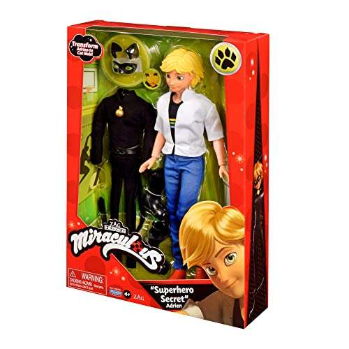 Miraculous: Tales of Ladybug and Cat Noir Adrien to Cat Noir Secret Superhero Fashion Doll with Accessories, 50358 4