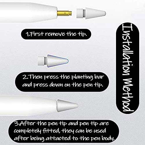 E-CHOICE 8 Pcs Silicone Pencil Nib/Tip Protector Cap for Drawing Noiseless Compatible for Apple Pencil 1st/2nd Non-Slip Writing (Pink) 4