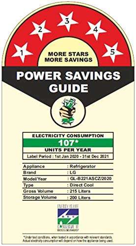 LG 215L 5 Star Inverter Direct-Cool Single Door Refrigerator (GL-B221ASCZ, Scarlet Charm, Fastest Ice Making) 6