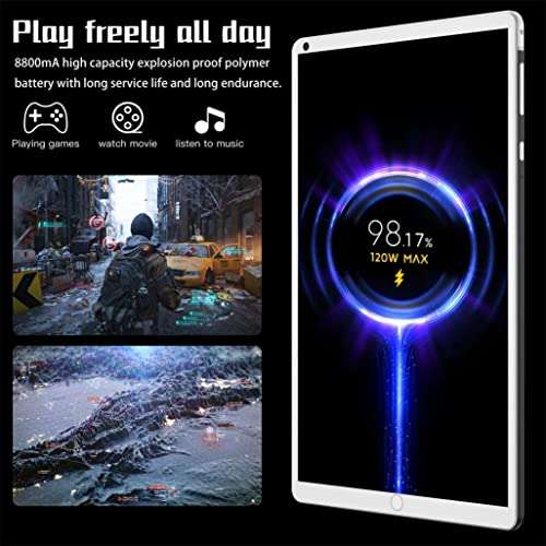 Tablet 8.0 inch HD Display, Android 5.1 Operating System, Dual Cameras (0.3 MP Front + 2 MP Rear), Octa Core Processor 1 + 16GB, WiFi, GPS, 8800mAh Battery (Black) 5