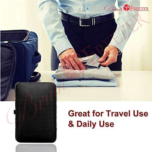 Brain Freezer 7 in 1 Stainless Steel Nail Scissors Manicure Grooming Kit Set, Black, 100 g 4