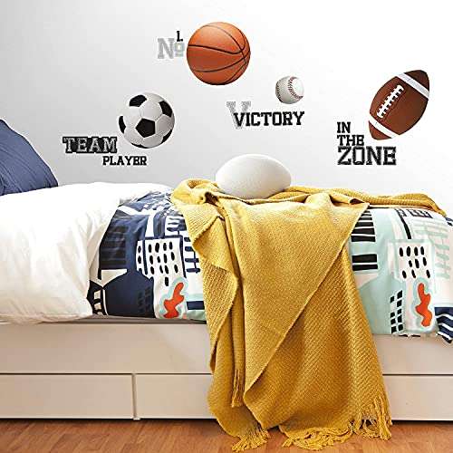 RoomMates All Star Sports Saying Peel and Stick Wall Decals 6