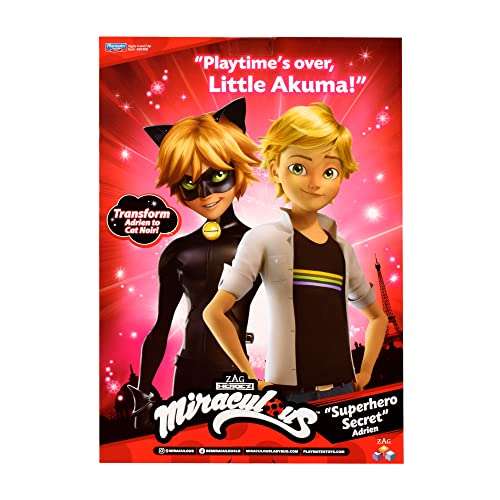Miraculous: Tales of Ladybug and Cat Noir Adrien to Cat Noir Secret Superhero Fashion Doll with Accessories, 50358 5
