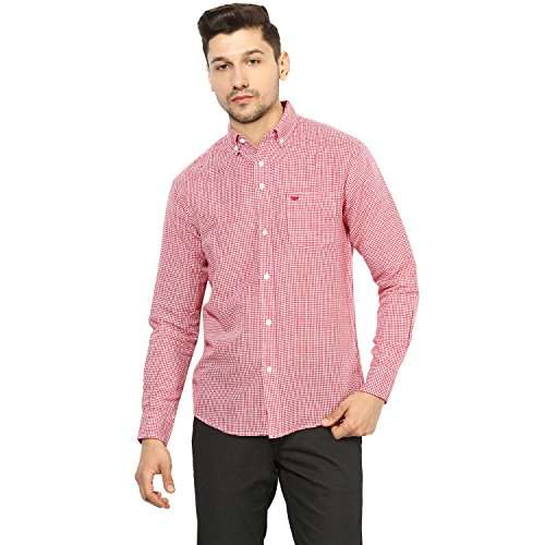 Red Tape Men's Solid Regular fit Casual Shirt (RSF8898A_Red 2XL) 2