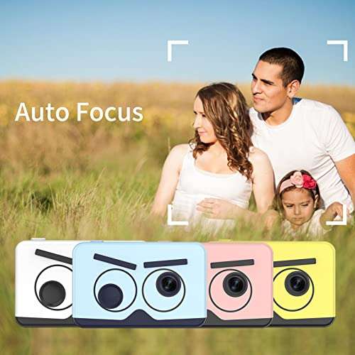 BISOFICE Portable Students Camera 20M Camera Auto Focus 2.0'' IPS Screen 1080P Video Record Mini Selfie Camera Learning Toy Christmas Birthday Gift Holiday Travel 5