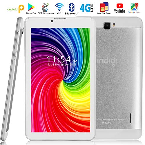Indigi® 4G LTE 7-inch WiFi Tablet PC w/DualSIM - Supports 4G Wireless GSM Unlocked AT&T T-Mobile (White) 3