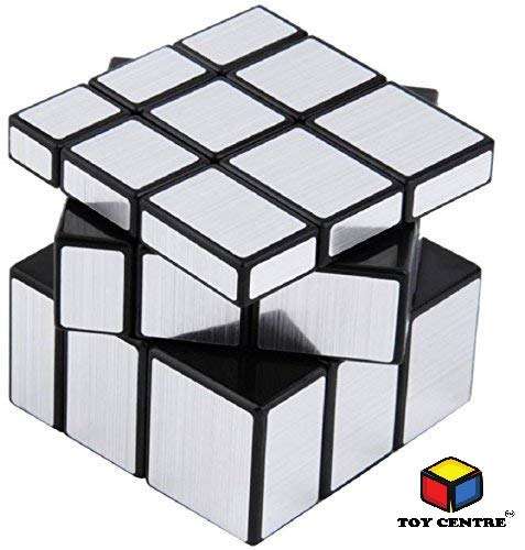 Toy Centre Super Speed Mirror Cube 3x3 Cube High Speed Stickered Silver Mirror Magic Cube 3x3 Mirror Cube Brainstorming Puzzle Game Toy (Silver Mirror Cube) 6