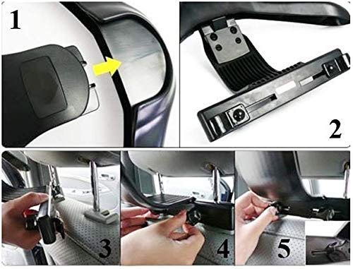 DUE20 Car Coat Hanger Headrest Back Seat Multi-Functional Hanger for Coat, Suit, Jacket [Black] 6
