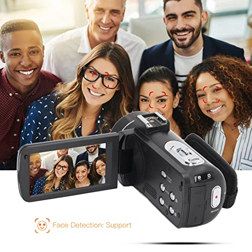 2.7K HD DV Camera, 3 Inch IPS Color Touch Screen Digital Camera, Anti Shake Zoom HD Camera, Remote Control 30MP Video Camera, Support Face Detection for Home Outdoor Picnic Camping 4