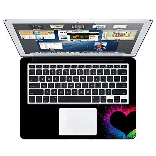 Theskinmantra Heartful Skin Full Cover Decal/Sticker with Imported Quality Vinyl, A Set of 3 PCS, Made for Apple MacBook AIR 13 inch 4