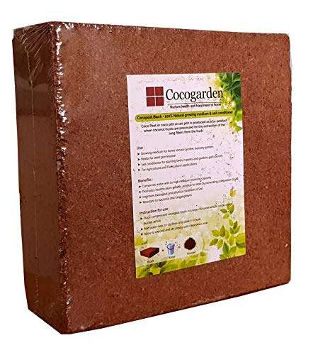 Cocogarden Cocopeat Block 2 Qty - Expands to 48 Kg Coco peat Powder 2