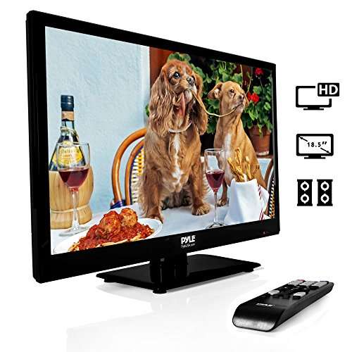 Pyle 18.5-Inch 1080p LED TV | Ultra HD TV | LED Hi Res Widescreen Monitor with HDMI Cable RCA Input | LED TV Monitor | Audio Streaming | Mac PC | Stereo Speakers | HD TV Wall Mount (PTVLED18) 3