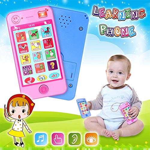readygo Childrens Educational Toys, Mobile Phone Spare pa 3 PCS Toys Children Educational Simulation Music Mobile Phone Toy Gift(Pink) (Color : Pink) 6