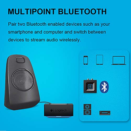 Bluetooth Audio Adapter for Speakers and Music Streaming Sound System, Logitech Wireless Audio Receiver Works with Smart Phones and Tablets (New Version) 6