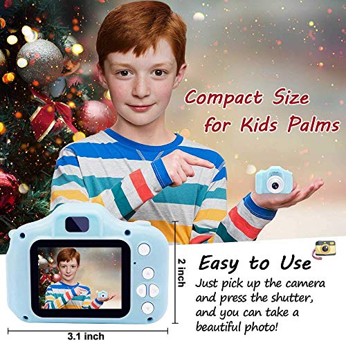 EMISK Kid Camera with 2 Inch IPS Screen and 32GB SD Card Portable Child Camcorder Children Camera Small Camera Recorder for Kids 5