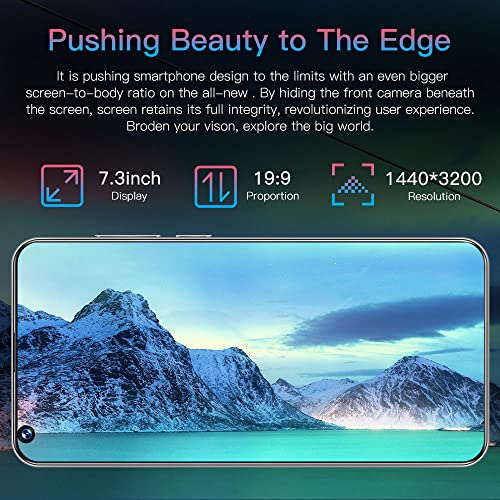 4G Phones P50Pro+, Dual SIM, 32MP + 50MP Dual Cameras, 7.3 Inch HD+ Display, Android 11.0 4GB + 64GB, 6800mAh Big Battery, NFC, GPS 4