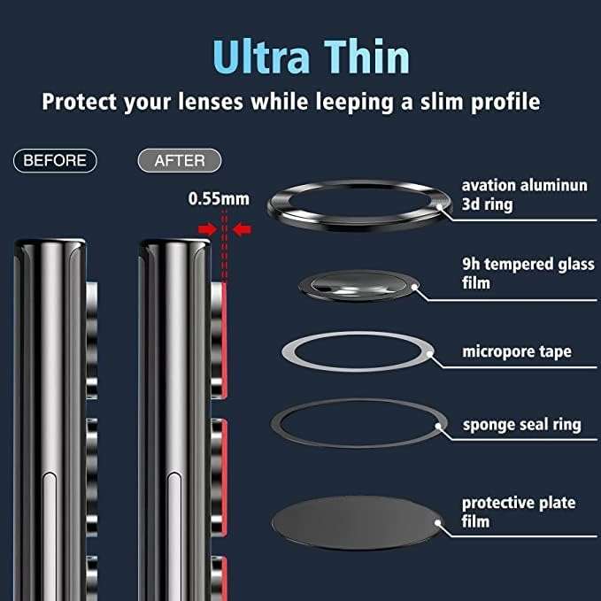 Amazon Brand - Solimo Camera Glass Lens Protector Ring For OnePlus Nord 4 5G Case Friendly With Edge-To-Edge Protector Coverage and Easy Installation (Silver) 6