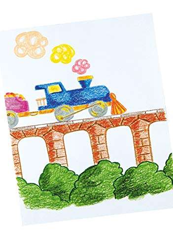 Jovi Round 18 Wax Crayons For Fine Motor Skills, Drawing Colouring Artists Kids Art & Craft Birthday Return Gift, Smooth, Durable, Non-Toxic, Gluten Free, Attractive Bright Wax Chalk Colours, 980/12, 5